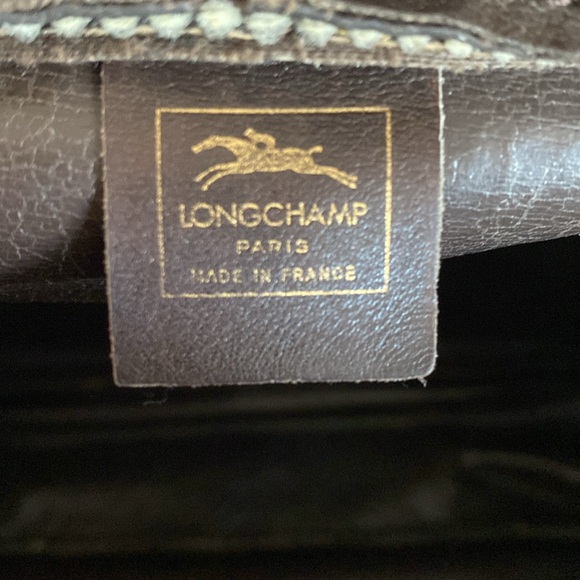 Longchamp - Vintage Lattice Pattern Shoulder Bag - Picture 11 of 11